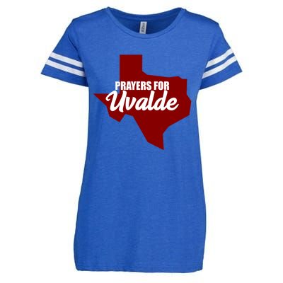 Prayers For Uvalde Texas Strong Enza Ladies Jersey Football T-Shirt