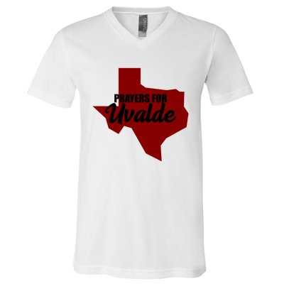 Prayers For Uvalde Texas Strong V-Neck T-Shirt