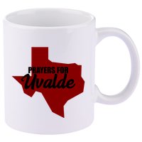 Prayers For Uvalde Texas Strong 11oz C Handle Ceramic Mug