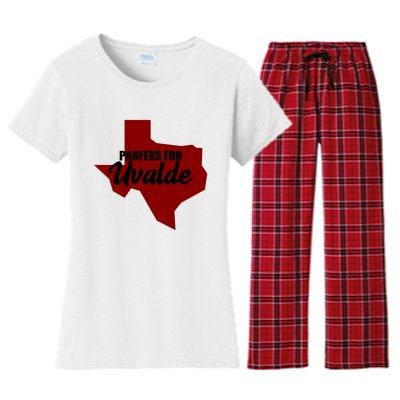 Prayers For Uvalde Texas Strong Women's Flannel Pajama Set