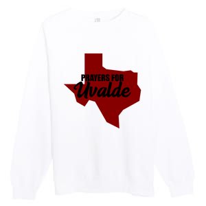 Prayers For Uvalde Texas Strong Premium Crewneck Sweatshirt