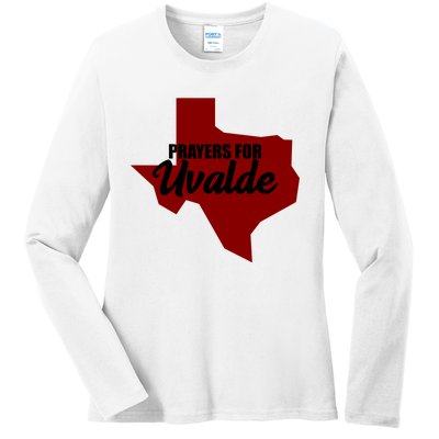 Prayers For Uvalde Texas Strong Ladies Long Sleeve Shirt