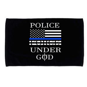 Police Force Under God One Nation Under God Funny Gift Microfiber Hand Towel