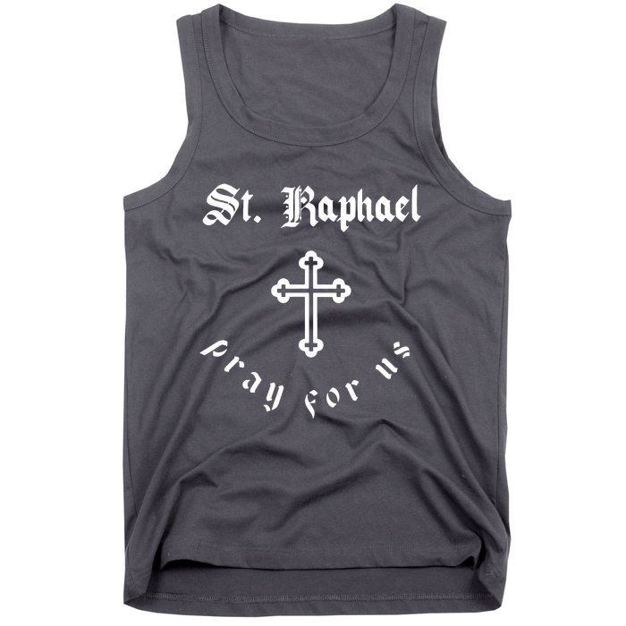 Pray For Us St. Raphael Tank Top