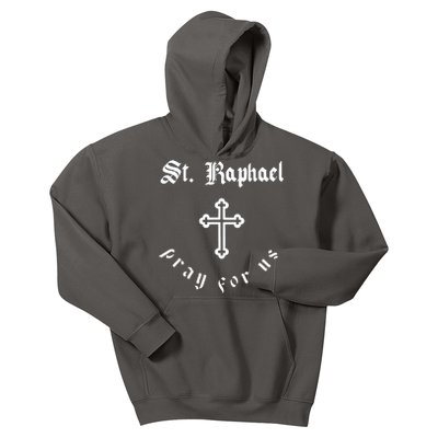 Pray For Us St. Raphael Kids Hoodie