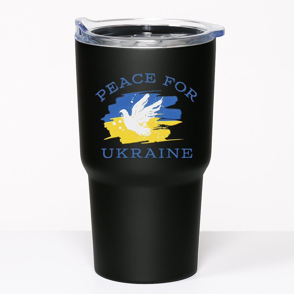 Peace For Ukraine Flag I Stand With Ukraine Support Ukraine Tumbler