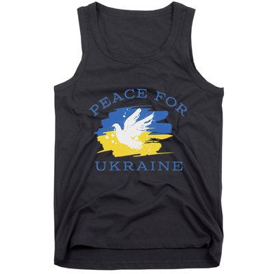 Peace For Ukraine Flag I Stand With Ukraine Support Ukraine Tank Top