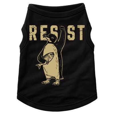 Penguin Flippers Up Resist Funny Penguins Against Trump Doggie Tank
