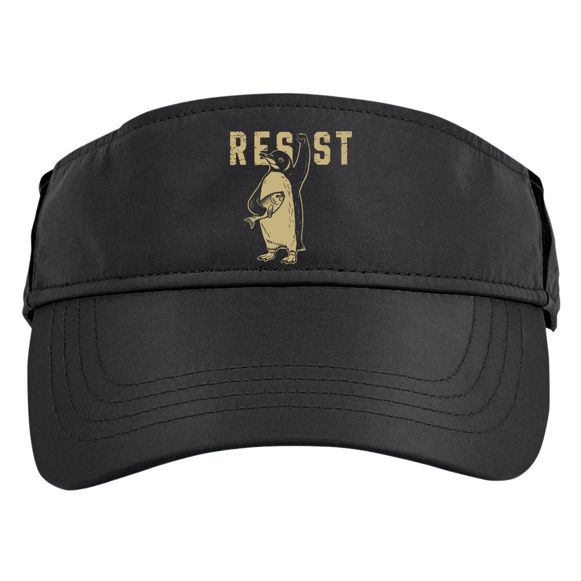 Penguin Flippers Up Resist Funny Penguins Against Trump Adult Drive Performance Visor