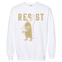Penguin Flippers Up Resist Funny Penguins Against Trump Garment-Dyed Sweatshirt