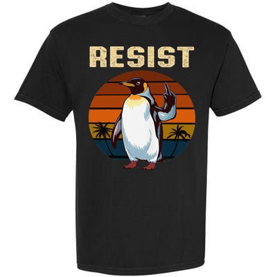 Penguin Flippers Up Resist Funny Penguins Against Trump Garment-Dyed Heavyweight T-Shirt