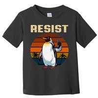 Penguin Flippers Up Resist Funny Penguins Against Trump Toddler T-Shirt