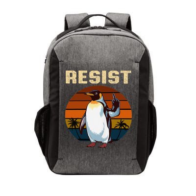 Penguin Flippers Up Resist Funny Penguins Against Trump Vector Backpack
