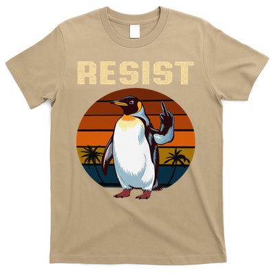 Penguin Flippers Up Resist Funny Penguins Against Trump T-Shirt
