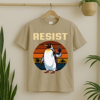 Penguin Flippers Up Resist Funny Penguins Against Trump T-Shirt