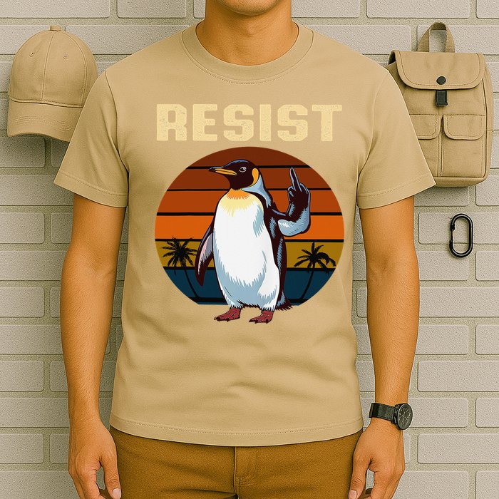 Penguin Flippers Up Resist Funny Penguins Against Trump T-Shirt