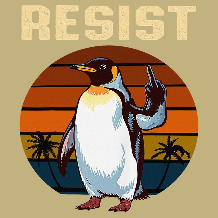 Penguin Flippers Up Resist Funny Penguins Against Trump Polo
