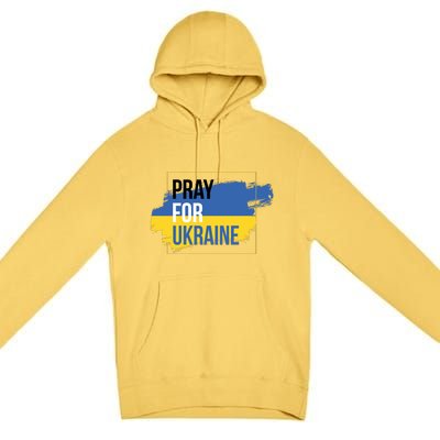 Pray For Ukraine Premium Pullover Hoodie