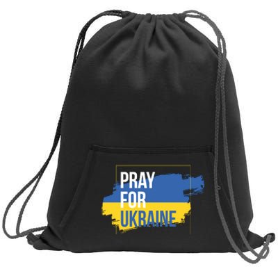 Pray For Ukraine Sweatshirt Cinch Pack Bag