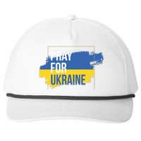 Pray For Ukraine Snapback Five-Panel Rope Hat