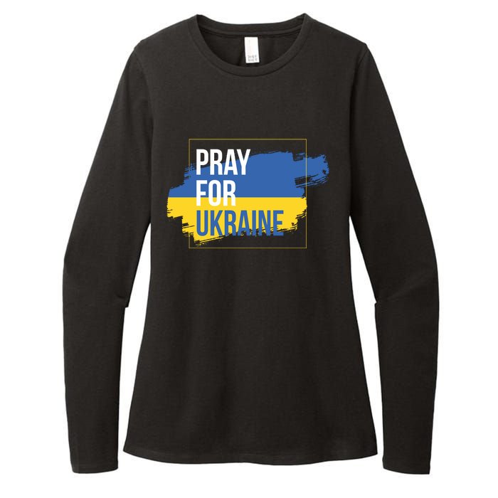 Pray For Ukraine Womens CVC Long Sleeve Shirt