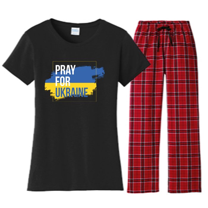 Pray For Ukraine Women's Flannel Pajama Set