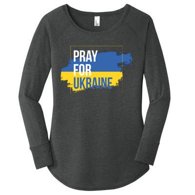 Pray For Ukraine Women's Perfect Tri Tunic Long Sleeve Shirt