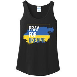 Pray For Ukraine Ladies Essential Tank