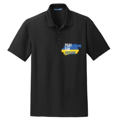 Pray For Ukraine Dry Zone Grid Polo