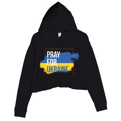 Pray For Ukraine Crop Fleece Hoodie