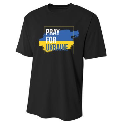 Pray For Ukraine Performance Sprint T-Shirt