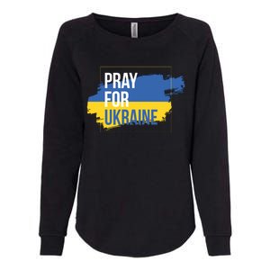 Pray For Ukraine Womens California Wash Sweatshirt