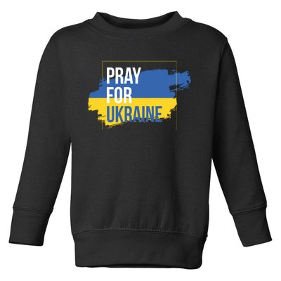 Pray For Ukraine Toddler Sweatshirt