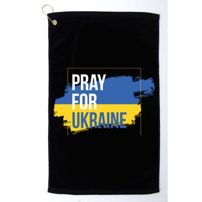 Pray For Ukraine Platinum Collection Golf Towel