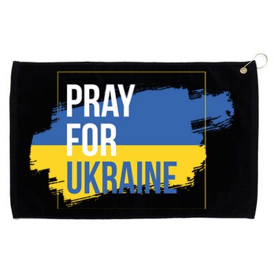 Pray For Ukraine Grommeted Golf Towel