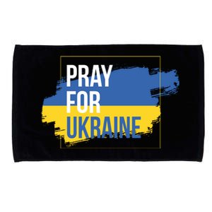 Pray For Ukraine Microfiber Hand Towel