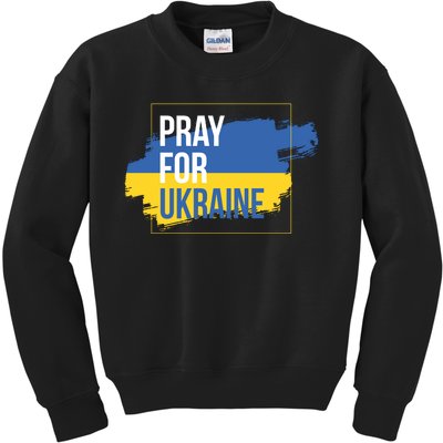 Pray For Ukraine Kids Sweatshirt