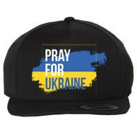 Pray For Ukraine Wool Snapback Cap