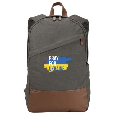 Pray For Ukraine Cotton Canvas Backpack