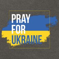 Pray For Ukraine Cotton Canvas Backpack