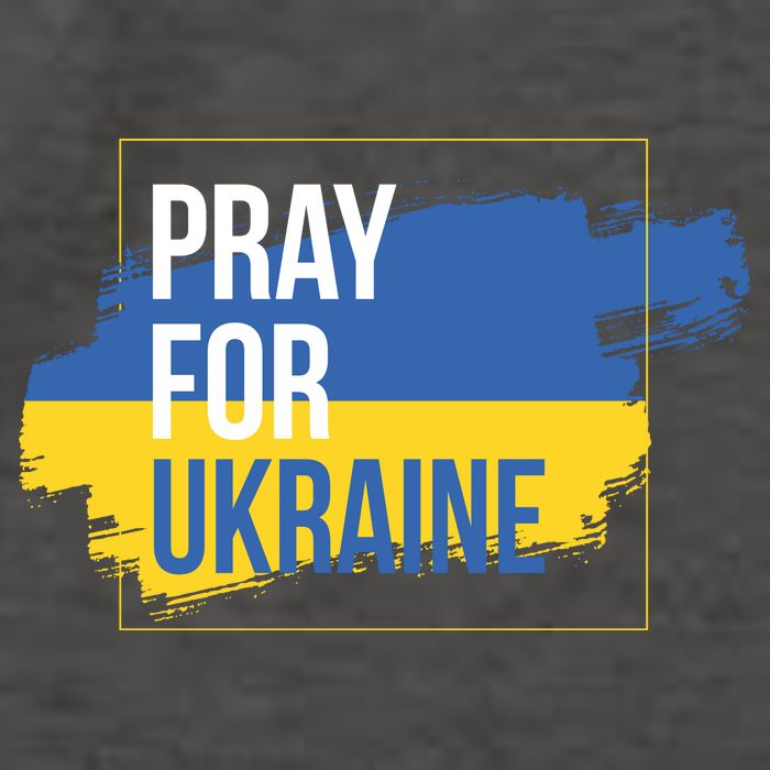 Pray For Ukraine Vector Backpack