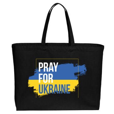 Pray For Ukraine Cotton Canvas Jumbo Tote