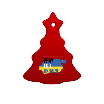 Pray For Ukraine Ceramic Tree Ornament