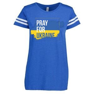 Pray For Ukraine Enza Ladies Jersey Football T-Shirt