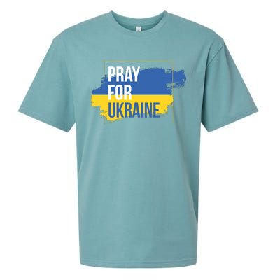 Pray For Ukraine Sueded Cloud Jersey T-Shirt