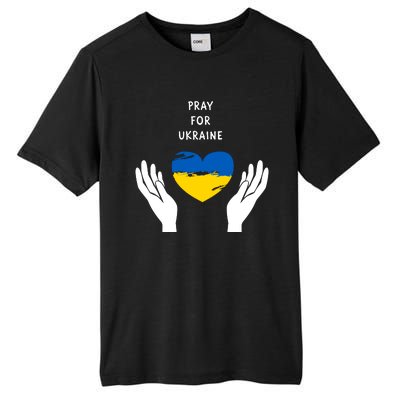 Pray For Ukraine I Stand With Ukraine Puck Futin Tall Fusion ChromaSoft Performance T-Shirt