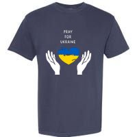 Pray For Ukraine I Stand With Ukraine Puck Futin Garment-Dyed Heavyweight T-Shirt