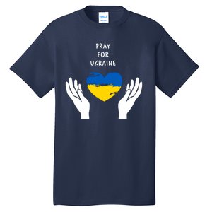 Pray For Ukraine I Stand With Ukraine Puck Futin Tall T-Shirt