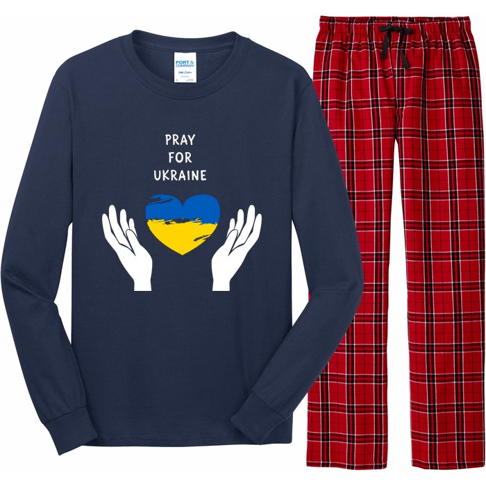 Pray For Ukraine I Stand With Ukraine Puck Futin Long Sleeve Pajama Set