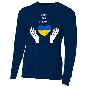 Pray For Ukraine I Stand With Ukraine Puck Futin Cooling Performance Long Sleeve Crew